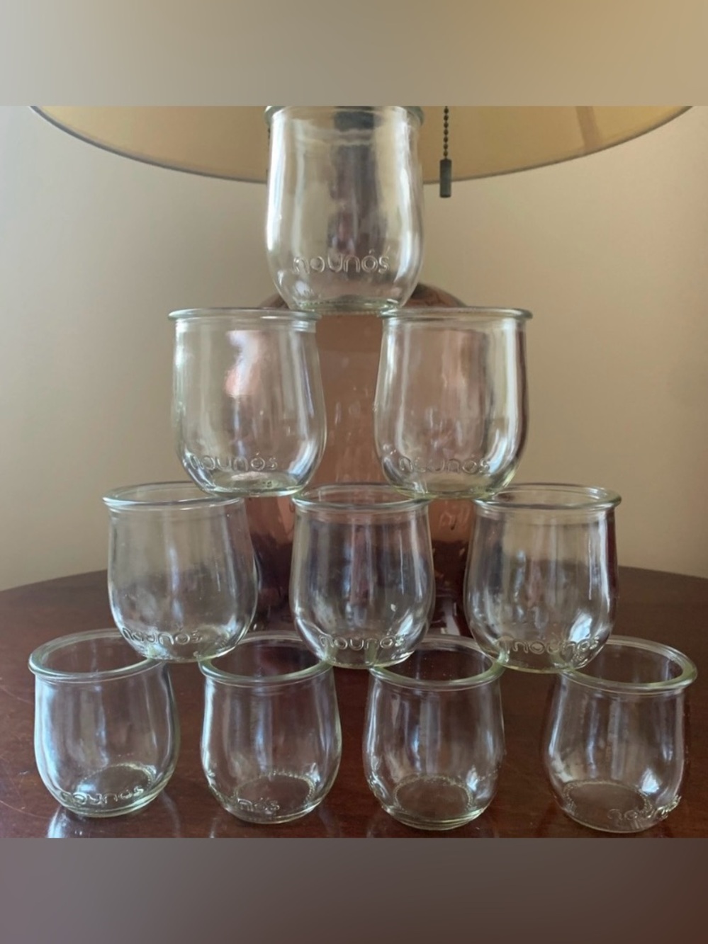 Set of 10 Nounus Yogurt Cups Pots